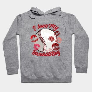 I love my baseball boy Hoodie